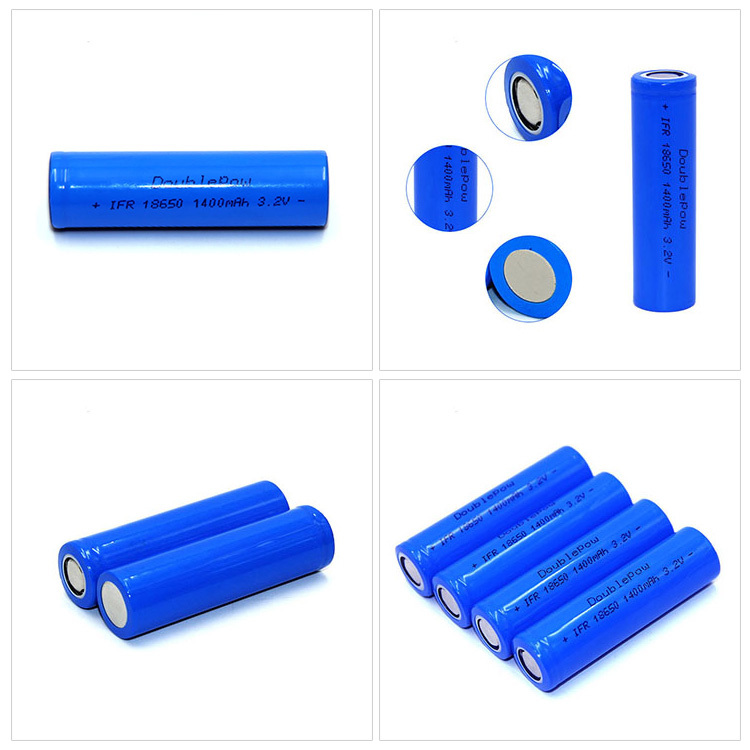 Full Capacity 3.2V 1400mAh LiFePO4 cells ifr 18650 rechargeable battery for Laser pointer