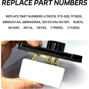 QKYS <b>Blower</b> Motor Resistor 12V OE 5014212AA 5012212AA 68004241AA 3A1103 973-047 RU-368 for <b>Car</b> AC Replacement - Product Image 4