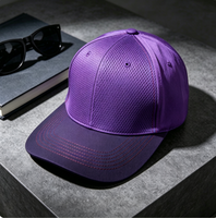 Casquette de baseball d'été pour homme en coton PVC lavé, légère, à 6 panneaux, réglable, avec motif géométrique brodé, style Ins Wind