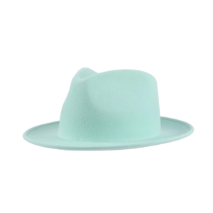 Huayihats ผู้ชายหมวกผ้าสักหลาดขนสัตว์ออสเตรเลียหมวกสีทึบสไตล์อินเดียโจนส์พร้อมปีกกว้างสำหรับสวมใส่ในงานปาร์ตี้ - Product Image 4