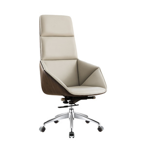 Hiện đại cao cấp sang trọng điều hành da ghế văn phòng điều chỉnh chiều cao cơ sở thép PU Vật liệu bọt-thoải mái cho - Product Image 1