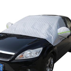 Pare-neige de voiture Couvre-neige avant Couvre-<span class=keywords><strong>soleil</strong></span> en tissu <span class=keywords><strong>Demi</strong></span>-couverture de pare-brise Couvre-pare-<span class=keywords><strong>soleil</strong></span> antigel - Product Image 1