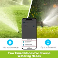 MOES Tuya Smart - Temporizador de Riego Inteligente de 1 Salida con Válvula, Controlador Programable Automático, Retraso por Lluvia, Filtro, Control por App