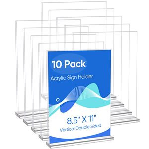 Grand panneau de signalisation de table en acrylique grand format pour affichage de menus et d'avis importants - Product Image 1