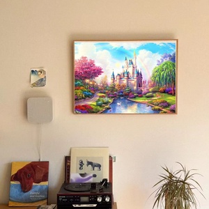 Songwooart ภาพวาดผ้าใบปักครอสติชติด<span class=keywords><strong>เพชร</strong></span>ภูมิทัศน์ปราสาทยุโรป5D กำหนดเอง - Product Image 2