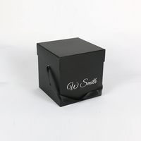 Boîte cadeau ronde et carrée personnalisée pour fleurs, emballage de luxe pour bouquet de roses, pour la fête des mères, fleurs préservées