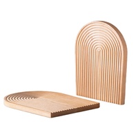 Planche à découper décorative Planches de plâtre en bois Charcuterie Arche de service pour la cuisine