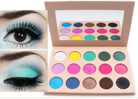 Palette de fards à paupières scintillants uniques en gros, poudre de fard à paupières colorée, maquillage personnalisé
