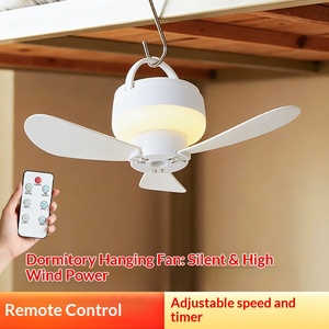 LED Rechargeable Light Mini <strong>Ceiling</strong> <strong>Fan</strong> <strong>Remote</strong> <strong>Control</strong> Student Dormitory Outdoor Camping USB for Upper Bed Bedroom Summer China - Product Image 2