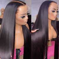 Wig Rambut Asli Vietnam HD Lace Front Grosir 13x4 Tanpa Lem Bone Straight Warna Natural Lace Frontal Wig Rambut Brasil