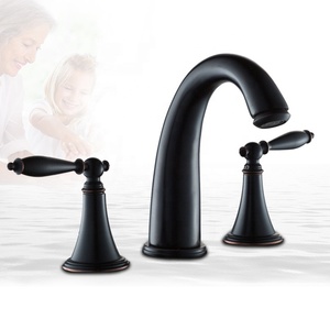 8 Inch Thiết Kế Châu Âu Nghệ Thuật Đôi Xử Lý 3 Lỗ <span class=keywords><strong>Antique</strong></span> Brass Rửa Lưu Vực Mixer Brass Vòi - Product Image 6