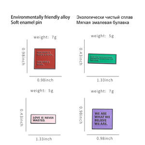 ชุดหมุดเคลือบสำหรับงานฝีมือโลหะตัวอักษรแบบมินิมอล - Product Image 4