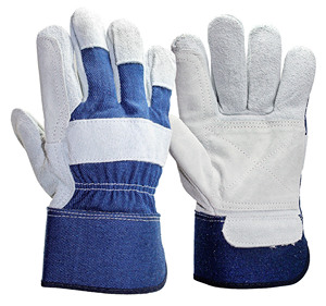 قفازات عمل كندية من جلد البقر المشطور عالية التحمل، قفازات أمان صناعية طويلة الأمد بسعر مناسب - Product Image 6