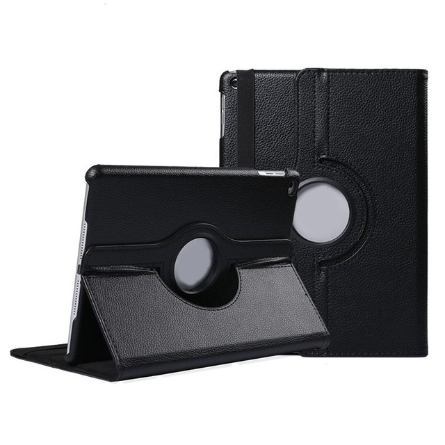 Tablet Case PU Leather 360 Degree Rotation Strong Magnetic Litchi Texture Shockproof Flip Case for iPad 9.7 2017 2018