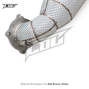 Downpipe di Scarico Boska per <span class=keywords><strong>Alfa</strong></span> Romeo Giulia/<span class=keywords><strong>Stelvio</strong></span> 2.0T 2017-2021, Tubo di Scarico in Acciaio Inox con Catalizzatore - Product Image 4