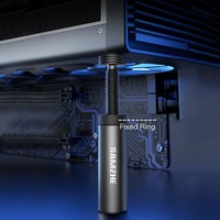 Soporte Magnético de Aleación SAMZHE para Tarjetas Gráficas GPU, Soporte Ajustable para GPU, Soporte para PC para NVIDIA RTX Serie 40 (Altura 51-83mm)