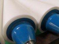 Pièces d'équipement de manutention, rouleaux de convoyeur en caoutchouc et en métal sur mesure, rouleaux enduits de silicone