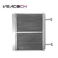 Intercambiador de Calor Industrial de Tubos Aletados, Serpentín de Enfriamiento por Aire Compatible con Agua, Glicol, Aceite y Refrigerante