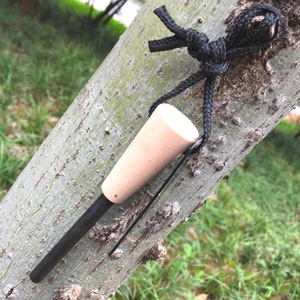 Portable Outdoor <b>Fire</b> Starter Magnesium Rod Wooden Handle Windproof Survival <b>Tool</b> Camping Equipment - Product Image 3