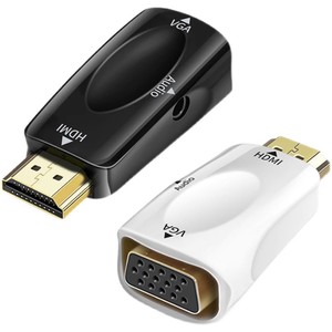 Adaptateur HDMI vers VGA avec sortie audio pour connexion ordinateur portable, ordinateur, projecteur, téléviseur - Product Image 1
