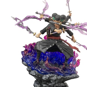 Modèles PVC Anime XinS Version <span class=keywords><strong>One</strong></span> Pieces <span class=keywords><strong>Wano</strong></span> Asura VS Kaido Roronoa Zoro <span class=keywords><strong>Figurine</strong></span> 23x21.5x29CM Boîte Couleur - Product Image 1