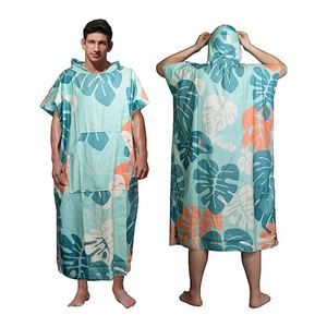 Custom Microfiber Disposable Surf Poncho Towel Women Men <b>Compressed</b> With Antimicrobial Feature Comes Mesh <b>Bag</b> for Home Use - Product Image 4