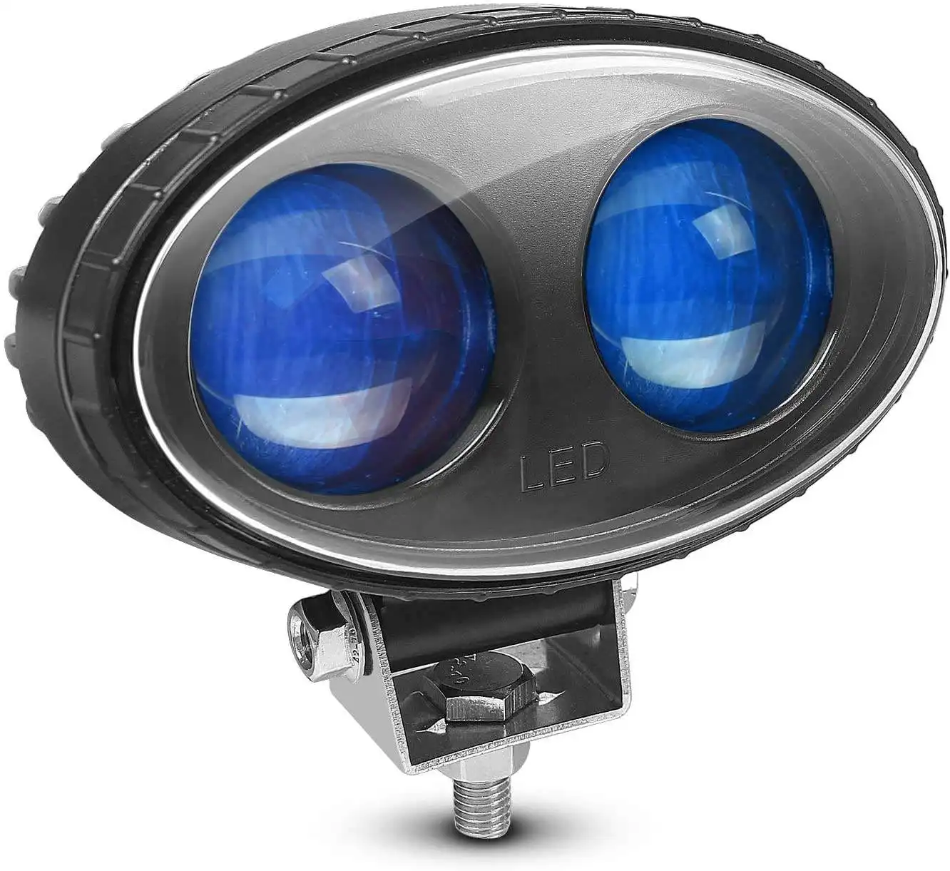 ECE araba Off Road sis led nokta spot ışık araba farı 12v mavi renk dönen su geçirmez mavi Led emniyet forklift uyarı ışığı