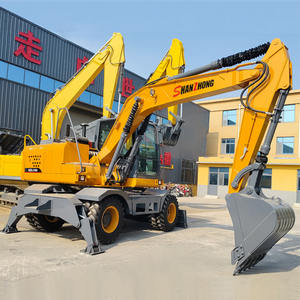 Excavadora hidráulica para caminar Heavy Duty <span class=keywords><strong>14Ton</strong></span> 15Ton Excavadora de ruedas con buen precio - Product Image 5