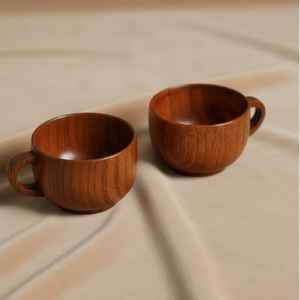 Taza de Madera Artesanal, Taza de Té Natural, Ecológica, Premium, Sostenible, Orgánica, Ideal para Servir Bebidas Frías y Calientes - Product Image 3