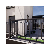 Balustrade de sécurité BODUN en acier galvanisé pour porche, terrasse, escalier, balcon, extérieur et intérieur en fer forgé