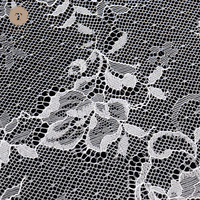 Tissu de dentelle vintage fantaisie, broderie florale, écologique, pour rideau, toile de fond de mariage, nappe, voile blanc pour fête de mariage