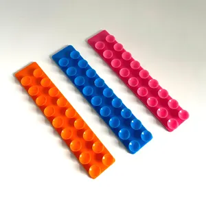 Itme kabarcık Fidget duyusal çıkar oyuncak iting seti çok renk ve şekil anksiyete kabartma silikon Anti stres eğitici oyuncaklar