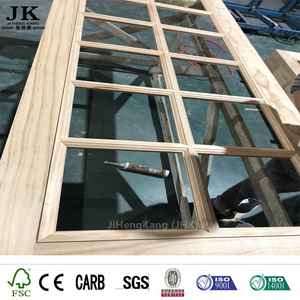 <span class=keywords><strong>Porte</strong></span> d'entrée en verre moderne JHK-G25 Portes en verre insonorisées avec apprêt blanc lisse avec verre trempé 34 View 8 Lite 1-Panel Glas - Product Image 2