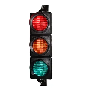 High Flux LED Traffic Lights 100MM Traffic Signal Light Red Amber And Green