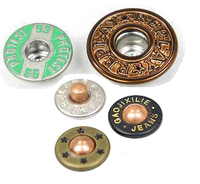 Cubiertas decorativas de moda de botón de vaqueros duraderas de buena calidad botones a presión para ropa