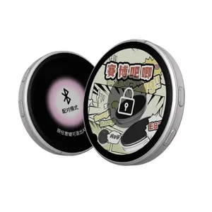 Badge intelligent Bluetooth portable avec IA, écran tactile HD de 1,85 pouce, affichage dynamique de vidéos GIF animées, broche électronique rechargeable et tendance - Product Image 1