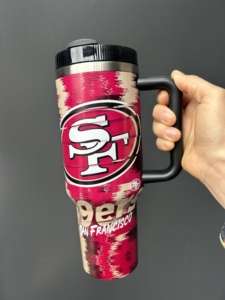 Vasos Térmicos de 40 oz con Diseño Completo de Equipos de Fútbol Americano, Botellas para Bebidas con Asa de Equipos de Fútbol Americano - Product Image 3
