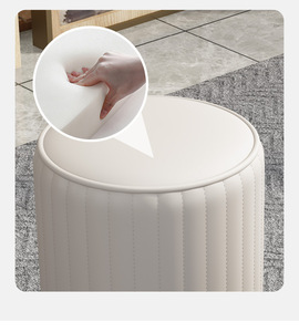 Taburete Otomano Plegable Portátil de Lujo Moderno Tapizado en Cuero, Mueble para el Hogar, Sala de Estar, Venta al Por Mayor Creativa - Product Image 5