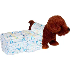 Wholesale very large male dog diaper super absorption disposable soft and breathable pet cotton diapers