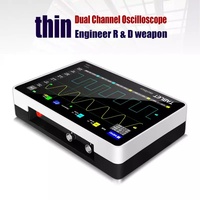 Nouvelle version de l'oscilloscope numérique à double canal tactile FNIRSI 1013D, bande passante de 100 MHz, fréquence d'échantillonnage de 1 GS, Chine