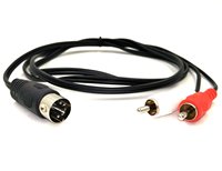 Nouveau style 2026 – Câble audio 5 broches DIN vers 2 RCA, convertisseur mâle-mâle, 1 vers 2 RCA pour systèmes stéréo, DIN-2RCA, 1,5 m