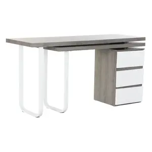 MDF <b>METAL</b> <b>DESK</b> 150x120x75 GREY - Product Image 3