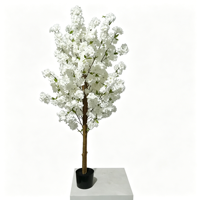 Künstlicher Kirschblütenbaum im Topf, gefälschter rosa Sakura-Baum für Hochzeits-, Heim- und Eventdekoration.