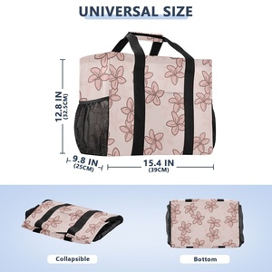Hawaii Lehau Flower Custom Design With Logo <b>HandBag</b> Large Capacity Women Tote Reusable Shopping Cooler Bag for Women - Product Image 2