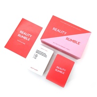 Jeu de cartes d'affirmation positive personnalisées avec feuille d'or, à utiliser en famille, en papier, avec boîte magnétique