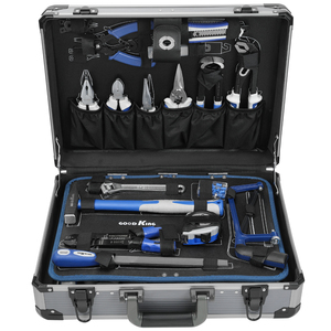 Steeltreks – Ensemble d'outils à main en aluminium 159 pièces, comprenant clé à cliquet, clé à douille et pioche, en matériau CR-V, personnalisable, OEM, avec mallette rigide - Product Image 2