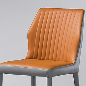 Chaise de café de cuisine de style français ensemble de meubles chaise de salle à manger rembourrée d'excellente qualité pour le bureau à domicile - Product Image 3