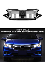 Calandre avant en plastique chromé noir de Style sud-est Offre Spéciale pour Honda City 2018 2019 2020