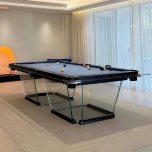 Table de <span class=keywords><strong>billard</strong></span> de luxe en verre, style <span class=keywords><strong>américain</strong></span>, pour 8 boules, 7, 8 ou 9 pieds, avec plateau en ardoise, professionnelle, pour usage intérieur et commercial - Product Image 4