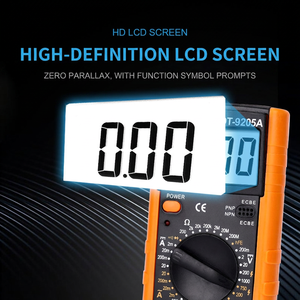 Dt9205a ดิจิตอลมัลติมิเตอร์3หลัก1000V 20A ปิดเครื่องอัตโนมัติสมาร์ทมิเตอร์พร้อมตัวบ่งชี้แบตเตอรี่ต่ำตัวเครื่องพลาสติก - Product Image 3